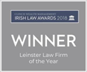 Irish Law awards "Winner" certificate 2018